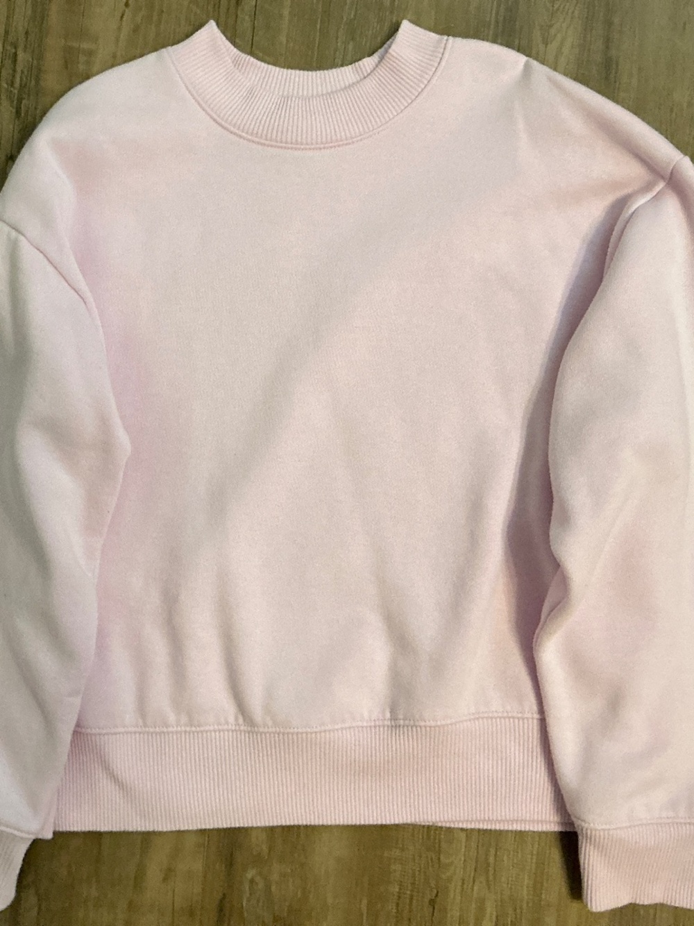 A New Day Cropped Oversized Pale Pink Sweatshirt, Size M